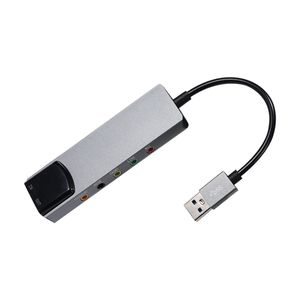 <span class=keywords><strong>Tarjeta</strong></span> <span class=keywords><strong>de</strong></span> Sonido Óptica Externa USB 6 en 1, Adaptador Convertidor <span class=keywords><strong>de</strong></span> <span class=keywords><strong>Audio</strong></span> Multifunción para Portátil, <span class=keywords><strong>Tarjeta</strong></span> <span class=keywords><strong>de</strong></span> Sonido <span class=keywords><strong>de</strong></span> Aluminio - Product Image 1