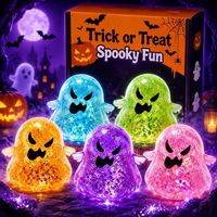 Jouet Squishy Fantôme Coloré en TPR Souple, Anti-Stress, pour Enfants, Idéal pour Fêtes et Récompenses Scolaires – Approvisionnement Direct Usine