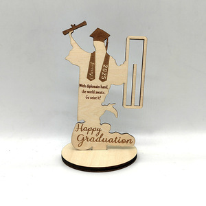 กระเป๋าสตางค์ตกแต่งของขวัญงานไม้จบการศึกษาแบบชิ้นเดียวอุปกรณ์สำนักงานออกแบบได้ตามต้องการ - Product Image 3