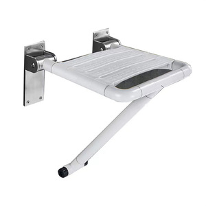 Tabouret de bain pliable en acier inoxydable, antidérapant, capacité de 200 lb, pour personnes âgées, handicapées, femmes enceintes, utilisation sous la douche ou aux toilettes - Product Image 1