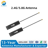 Antena FPC Interna Flexible de Doble Banda 2.4GHz 5.8GHz 3.5dBi con Conector U.FL I P E X para Router WiFi y Dispositivos IoT