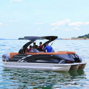Nouvelle arrivée <span class=keywords><strong>Bateau</strong></span> ponton de luxe en fibre de verre pour la pêche et le divertissement Yacht à <span class=keywords><strong>voile</strong></span> de <span class=keywords><strong>6m</strong></span> avec remorque en option Matériau de coque en PRF - Product Image 3