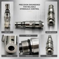 Soupape de décharge principale Ruimaike 2420-1225A pour excavatrices Doosan DH200-5 DH220-5 DH220-7 DH225-7 – Pièces de soupape de sécurité hydraulique de qualité OEM