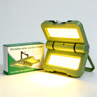Lampu Camping LED Lipat Tenaga Surya untuk Luar Ruangan, Daya Tahan Baterai Lama, Lampu Darurat, Cadangan Daya Rumah, Garansi 2 Tahun, Tekan Satu Tombol
