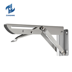 Étagères flottantes <span class=keywords><strong>sur</strong></span> <span class=keywords><strong>mesure</strong></span> en gros Zuogang, en acier inoxydable, fixation murale en L, support pliable - Product Image 6