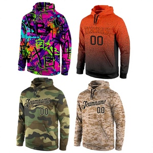 Sudaderas de Béisbol Personalizadas con Efecto Degradado para Hombre y Mujer, Sudaderas Deportivas Personalizadas con Nombre, Número y Logotipo Bordados, Equipo de Béisbol Personalizado - Product Image 1