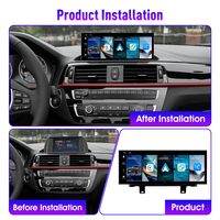 Radio para Auto KUNFINE de 12.3 Pulgadas con Sistema Linux para BMW Serie 1/2 2017-2019 Convertible, Sistema EVO, Reproductor Multimedia, GPS, Navegación, Carplay