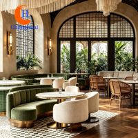 Canapé en cuir de luxe moderne pour café