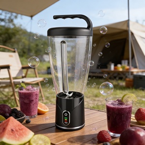 Licuadora Inalámbrica de Alta Resistencia con 6 Cuchillas, 1000 ml, 150 W, Batería de Iones de Litio, Libre de BPA, Apta para Alimentos, Trituradora de Hielo, Recargable por USB, para Coche y Exteriores - Product Image 3