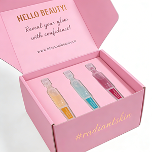 Boîte d'emballage cosmétique personnalisée haut de gamme, boîte d'expédition en carton ondulé pour produits de soin de la peau, estampage à chaud, logo personnalisé, fabricant - Product Image 6