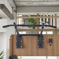 Barre horizontale multifonctionnelle pour l'intérieur, barre parallèle simple, équipement de fitness avec trous dans le mur fixe du mur de la maison