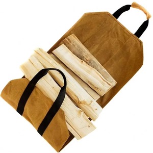 Sac de transport pour bois de chauffage en toile cirée, certifié BSCI, robuste et durable - Product Image 1