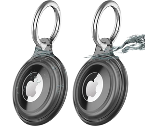 Paquete de <span class=keywords><strong>4</strong></span> Fundas protectoras transparentes <span class=keywords><strong>Airtag</strong></span>, cobertura de cuerpo completo, a prueba de golpes, impermeable, <span class=keywords><strong>AirTag</strong></span>, soporte para llavero, funda protectora de TPU - Product Image 1