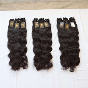มัดผมมนุษย์ขนมิงค์แท้สีดำธรรมชาติ - Product Image 3