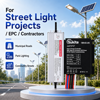 Contrôleur solaire AC/DC fiable Sukite avec MPPT AC-1280-2.4G 12V 80W 15A pour éclairage public à énergie solaire avec capteur
