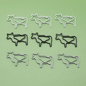 <span class=keywords><strong>Ferme</strong></span> Animal vache trombones décoratifs bovins laitiers dessin animé métal mignon trombone signet broche - Product Image 1