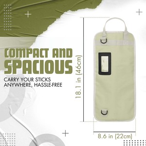 Bolsa de baquetas personalizada con muestra gratis, bolsa de soporte para baquetas colgante, bolsa de baquetas portátil gruesa con correa para la bolsa - Product Image 4