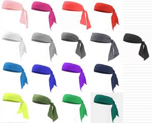 Benutzer definiertes Logo Rutsch festes Laufen Yoga Leichtathletik Schweiß ableiten des Haarband Tennis Krawatte Schweiß bänder Workout Head Wraps Sport Stirnbänder - Product Image 2