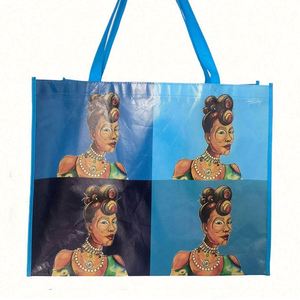 Sacs fourre-tout promotionnels en PP laminé non tissé, écologiques, recyclables et réutilisables, avec impression de logo personnalisée de haute qualité, pour cadeaux d'affaires - Product Image 1