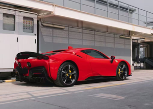 Kit carrosserie en fibre de carbone style OEM pour <span class=keywords><strong>Ferrari</strong></span> <span class=keywords><strong>SF90</strong></span>, pièces automobiles personnalisées haut de gamme, design aérodynamique, amélioration extérieure - Product Image 3