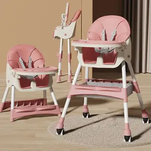 Baby Esszimmers tuhl Multifunktion aler klappbarer Baby hochstuhl Höhen verstellbarer Baby Esszimmers tuhl mit Platte