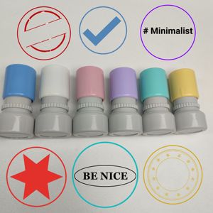 حامل فوم ذرة مخصص من البلاستيك Sello دائري 23 إطار فلاش صغير <span class=keywords><strong>Ha</strong></span> لطوابع عمل المكاتب والمدرسين - Product Image 5