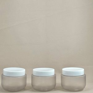 250ml Frosted Pet rộng miệng lọ số lượng lớn cho axit glycolic chà mặt nạ tóc Kem cơ thể AHA BHA mỹ phẩm <span class=keywords><strong>Container</strong></span> có nắp đậy - Product Image 1