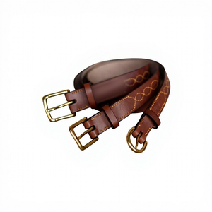Cinturones de Cuero Genuino de Diseño Sólido BS INTERNATIONAL, Hebilla de Acero, Ecológicos, Impermeables, Longitud Personalizada, Duraderos, Vintage, Resistentes - Product Image 5