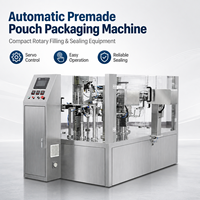 Machine de remplissage et de scellage automatique de sachets préformés, machine d'emballage rotative à 8 stations pour sachets Doypack à fermeture éclair