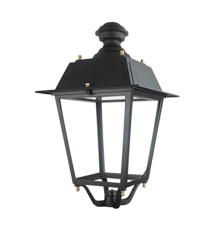 villa high quality aluminium ip66 outdoor park lantern 60w led post top garden light