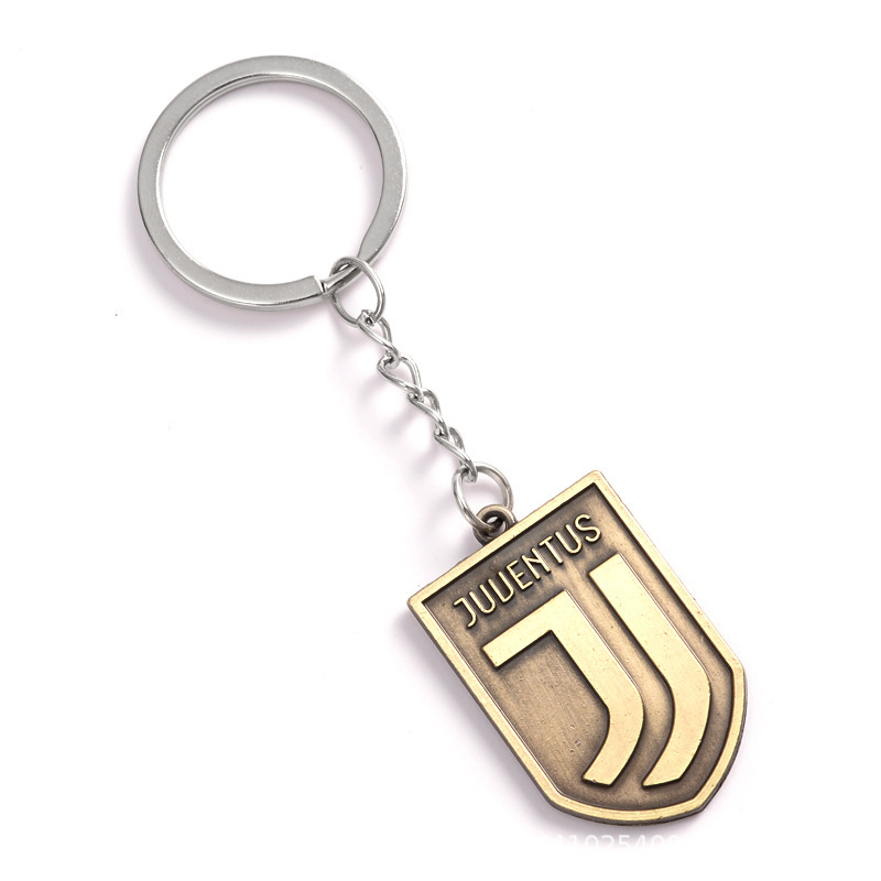 Juve-metal football keychain