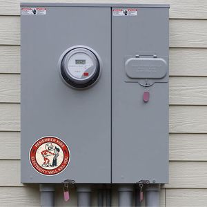 Advertencia de Peligro de Descarga Eléctrica, Recuerda que la Electricidad Puede Matar a los Niños, Adhesivo de PVC con Diseño de Kilovatio - Product Image 4