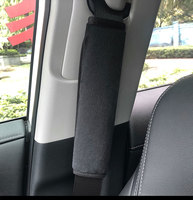Couvre-ceinture de sécurité de voiture en fourrure douce pour l'hiver, impressions personnalisées, coussinets en peluche pour ceinture de sécurité, décoration intérieure de voiture