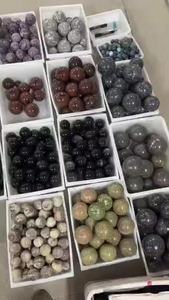 ลูกบอลคริสตัลซันสโตนธรรมชาติ ขนาด 40-60 มม. ขัดเงา ทำด้วยมือ สีส้มพีช อัญมณีตกแต่งบ้าน ของสะสม ของตกแต่งงานแต่งงาน ของขวัญ - Product Image 6
