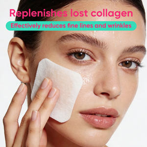 OEM IREV Tampons de coton hydratants au collagène de saumon, 80 pièces, pour la stabilisation de la peau et le nettoyage quotidien des pores après le démaquillage - Product Image 2