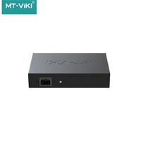 Switch PoE de 4 Puertos, 100M, Estándar, 65W, Protección Contra Rayos de 6Kv, Switch de Fibra Óptica para Red PoE