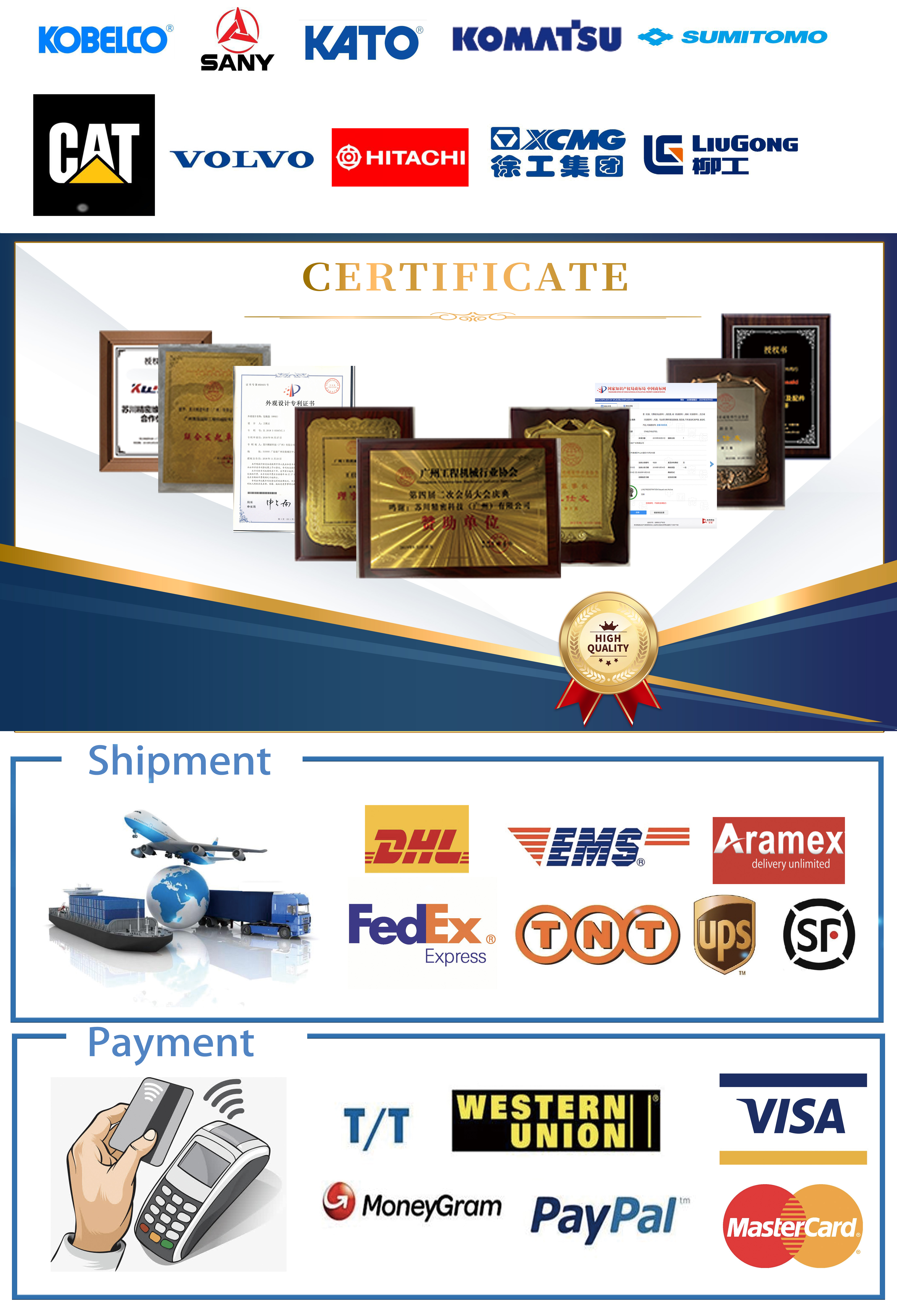 Комплекты для ремонта PC200-7 PC200-8 экскаватора клапана соленоида 702-21-57500 KOMATSU гидравлические 6