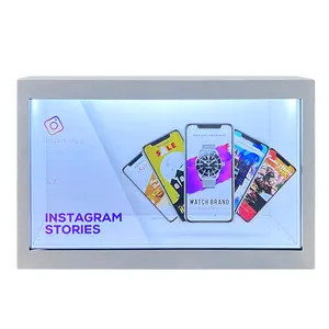 Pantalla táctil transparente lcd para publicidad, caja de señal digital transparente de 32, 43, 49 y 55 pulgadas, 21,5 - Product Image 1