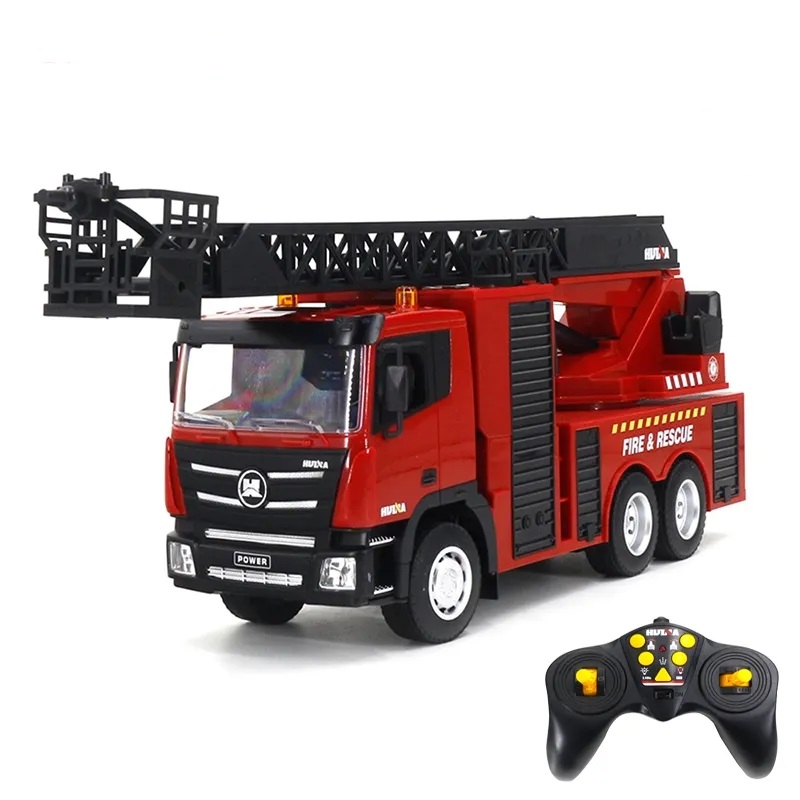 ホビーラジコン 1/18 BIG R/C FIRE ENGINE Huina 1361 1:18 Electric Rc Fire Engine Truck For Kids