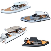 Bateau pneumatique de luxe de 10,6 m conçu en Italie, bateau pneumatique en aluminium de 35 pieds, coque à marches en Hypalon, bateau de patrouille rapide, bateau de tourisme gonflable
