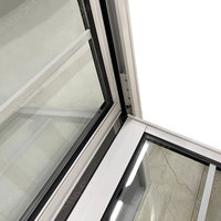 Ventanas Corredizas Verticales de Vidrio Templado Insonorizadas, con Rotura de Puente Térmico, de Aluminio, Simples o Dobles, con Diseño de Rejilla