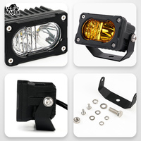Nouvelle arrivée, lampe de travail LED Baja Light 20W, carrée, étanche, antibrouillard, avec interrupteur, universelle pour moto/vélo/voiture, projecteur