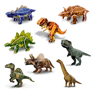 <span class=keywords><strong>Puzzle</strong></span> de dinosaures réalistes HTL à assembler soi-même pour enfants, jeu éducatif d'assemblage d'animaux préhistoriques, ensemble de jouets de collection - Product Image 6
