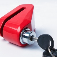 Antivol de disque de moto avec alarme et câble de rappel pour moto, vélo et roue de bicyclette