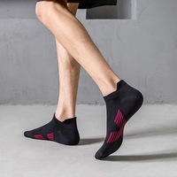 Chaussettes de sport décontractées élastiques personnalisées pour hommes, idéales pour le basketball et la course, avec logo sur le dessous, couleurs et tailles personnalisables