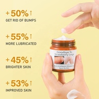 Crème Blanchissante Exfoliante pour Jambes, Atténue les Points Fraise, Lisse la Peau en 7 Jours – Marque Privée