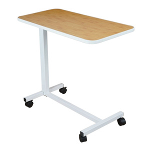 Adjustable Height Bedside <b>Table</b> With <b>Wheels</b> Mobile Lifting Workbench <b>For</b> Children Adults And Elderly - Product Image 1