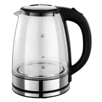 Ketel Air Listrik Stainless Steel Berkualitas 1.8L, Teko Listrik Termos untuk Merebus Air, Ketel Kaca Listrik