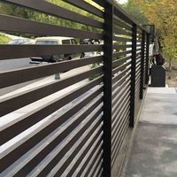 Petite porte de jardin coulissante de style australien, en alliage d'aluminium, avec rail, ouvre-porte coulissante automatique portable pour clôture de jardin