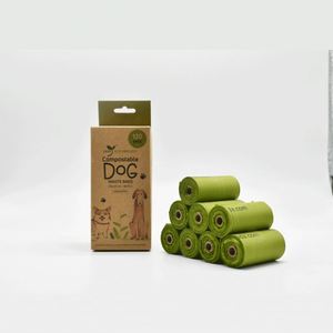 Biodegradable PLA Biobased Dog Poop <b>Bag</b> Low-Carbon Plastic-Free Customizable <b>Compostable</b> Pet Waste Dog Poop <b>Bags</b> - Product Image 4